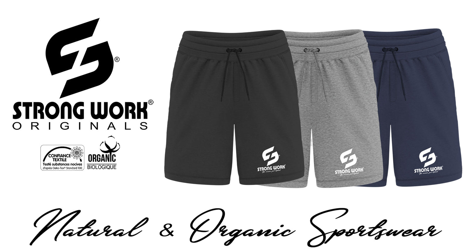 Men's Organic Athletic Shorts in Natural